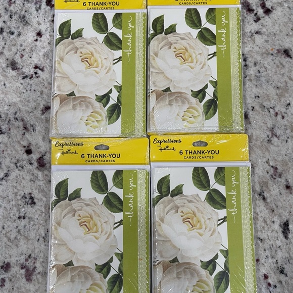 4 packs of beautiful blank Hallmark Expressions Thank You Cards NWT - Picture 3 of 6